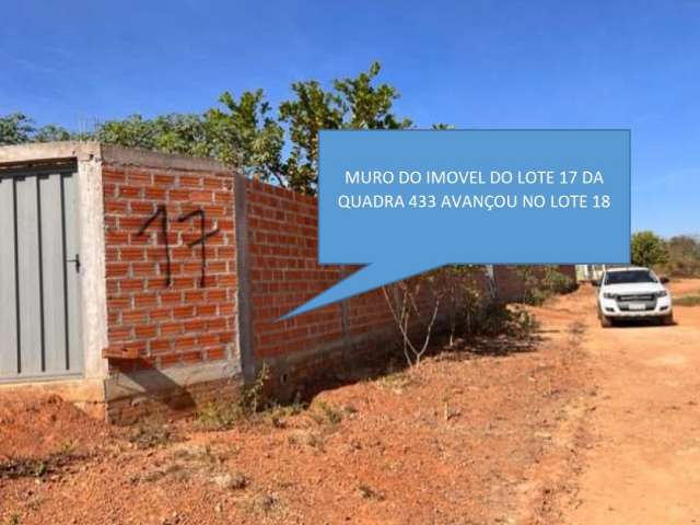 Terreno c/ 275m² em Barra do Garças/MT