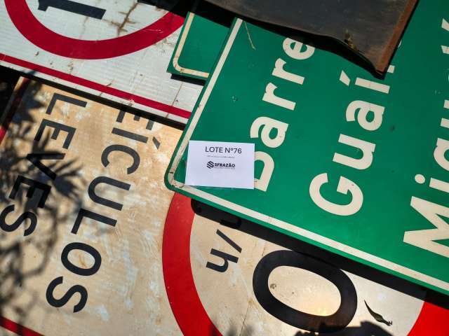 SUCATA DE PLACAS DE TRANSITO, GIROFLEX, DEFESA DE FERRO